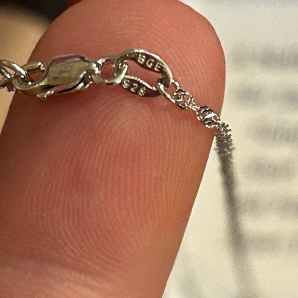 The bradford exchange mother and daughter  diamond infinity necklace 925 - Picture 4 of 7